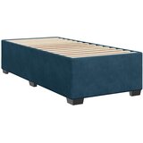 Box spring krevet s madracem plavi 90x200 cm baršunasti | shoptok.hr