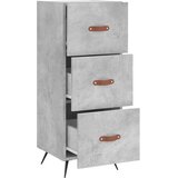  Komoda siva boja betona 34,5x34x90 cm od konstruiranog drva | shoptok.hr
