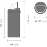 Brabantia Koš za smeti na dotik 30 L s plastičnim vložkom - Soft Beige Cene
