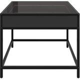  Stolić za kavu s beskonačnim LED svjetlima crni 50x50x41 cm | shoptok.hr