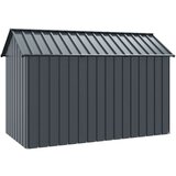 vidaXL Temno siva Vroče pocinkano jeklo 112 x 215 x 141 cm Vzdržljivo | Shoptok.si