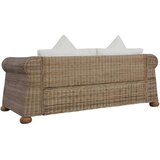  2-dijelni set sofa od prirodnog ratana s jastucima | shoptok.hr