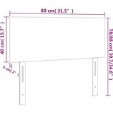  Uzglavlje bijelo 80 x 5 x 78/88 cm od umjetne kože | shoptok.hr