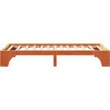  Krevetna konstrukcija Smeđi vosak Čvrsto drvo 90 x 200 cm | shoptok.hr