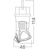  Monofazni utikač PVC IP44 crni | Eponuda.com