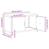  Ormar za kuhinjsko skladištenje s policom 60 x 50 x 92 cm Čelik | shoptok.hr