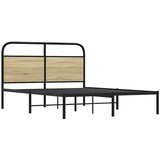  Okvir kreveta bez madraca boja hrasta sonome 135x190 cm drveni | shoptok.hr