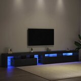TV ormar 3 pcs Crni hrast 290 x 36,5 x 40 cm Konstruirano drvo | Eponuda.ba