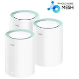 M1300 3-pack AC1200 Dual Band 2.4Ghz+5Ghz WiFi MESH, GiGABIT, 4x Antena 16MB/128DDR, 16/128mb