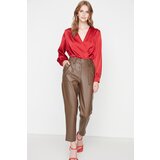 Trendyol Limited Edition Brown Front Buttoned Trousers | shoptok.hr