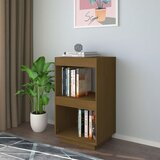 vidaXL knjižna omara medeno rjava 40x35x71 cm trdna borovina Cene