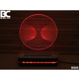 Black Cut 3D lampa vrtlog zeleni Cene