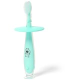 BabyOno Baby četkica za zube s graničnikom 12+ siva | shoptok.hr
