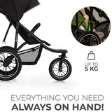 Kinderkraft Otroški voziček Kinderkraft Helsi 2 s tremi kolesi, črn | Shoptok.si