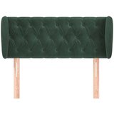 vidaXL Vzglavje z ušesi temno zeleno 93x23x78/88 cm žamet, (20952502) | Shoptok.si