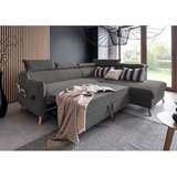 Miuform Tamno siva baršunasta sklopiva kutna garnitura (s desnim kutom) Sweet Harmony – | shoptok.hr