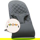 BABYBJORN ljuljačka Bliss Woven + Googly Eyes anthracite | shoptok.hr