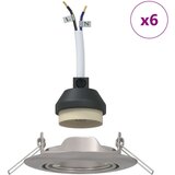  Svjetla Set od 6 Srebrna Aluminij 9 cm Ugradbena svjetla | shoptok.hr