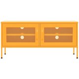 TV omarica gorčično rumena 105x35x50 cm jeklo, (20731915) | Shoptok.si