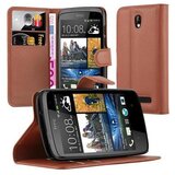 Cadorabo Ohišje, združljivo z HTC Desire 500 v sedlo rjave barve - Zaščitni ovitek z magnetnim zapiranjem, stoječo funkcijo in režo za kartice, (20557263) | Shoptok.si