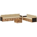  Set vanjskih sofa 8 pcs Prirodna i bež 79 x 79 x 37 cm | shoptok.hr