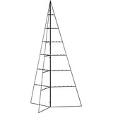  Metalno ukrasno božićno drvce crno 140 cm | shoptok.hr