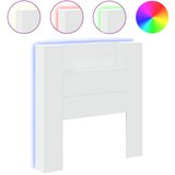 Maison Chic posteljno vzglavje - vzglavna omarica - nočna omarica led bela 100x16,5x103,5 cm, (21703895) Cene