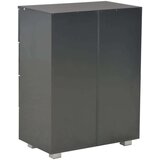 vidaXL Komoda visoki sjaj crna 60 x 35 x 80 cm od iverice | shoptok.hr