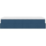  Ottoman krevet s madracem plavi 80x200 cm tkanina Slike