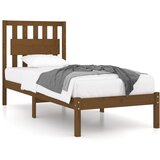 The Living Store Posteljni okvir medeno rjav iz trdne borovine 100x200 cm - Posteljni Okvir, (21527070) | Shoptok.si