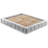 Maison de Rêve Svijetlo sivi tapecirani bračni krevet s prostorom za odlaganje s podnicom 200x200 cm Aruba L – | shoptok.hr