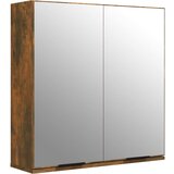 Maison Chic Kopalniška omarica - Kopalniški kabinet z ogledalom dimljeni hrast 64x20x67 cm, (21794501) Cene
