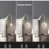 BRILONER 2178012 - led zidna fleksibilna lampa 1xE14/10W/230V + LED/3W hrom | Eponuda.com