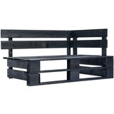  Kutna vrtna sofa od paleta od crno impregnirane borovine | shoptok.hr