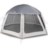  Šator za bazen s uklonjivim letvicama i mrežastim stjenkama Siva 510 x 510 cm | Shoptok.si