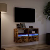  Zidni TV ormarići LED 2 kom boja hrasta 41x31x45 cm | Eponuda.ba