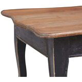  Stolić za kavu crni 120 x 60 x 45 cm masivno drvo mahagonija - Crna i smeđa 1 | shoptok.hr