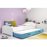 BMS Group Otroška postelja Lili z dodatnim ležiščem - 90x200 cm - bela/modra