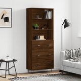vidaXL Visoka komoda boja hrasta 69 5x34x180 cm od konstruiranog drva Cijene