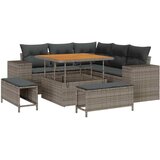  8-dijelni Vrtni Kauč Set s Jastučićima Siva Poli Ratan Acacia 3-dijelni Vrtni Stolni Set s Jastučićima Siva Poli Ratan Acacia | shoptok.hr