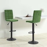 vidaXL Barski stolčki 2 kosa temno zelen žamet, (20967839) | Shoptok.si