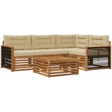  Set vanjskih sofa 5 kom. Prirodna i bež | shoptok.hr