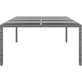  Vrtni stol 200x150x75 cm od kaljenog stakla i poliratana sivi | Eponuda.com