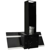  Kuhinjska napa 90 cm jeklo in kaljeno steklo črna, (20746354) | Shoptok.si