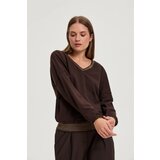 Marisse WOMEN'S SWEATSHIRT Z-BL-4801 BROWN Cene
