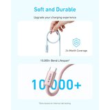 Anker Zolo USB tip-C kabl M/M 1.8m, za Apple, super brzo punjenje 240W/480Mbps, pleteni, crni | ePonuda.com