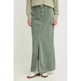 PepeJeans Jeans krilo MAXI SKIRT HW CLR zelena barva, PL901143