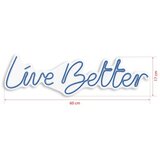 WALLXPERT dekorativna plastična led rasveta live better blue | ePonuda.com
