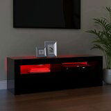 vidaXL TV omarica z LED lučkami črna 120x35x40 cm | Shoptok.si