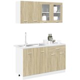  Set kuhinjskih ormarića od 4 dijela "Lyon" hrast Sonoma, inženjersko drvo | Eponuda.com